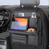 DriveSmart™ Deluxe Car Seat Organizer & Foldable Table - PlugoTech