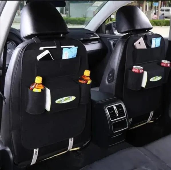 DriveSmart™ Deluxe Car Seat Organizer & Foldable Table - PlugoTech