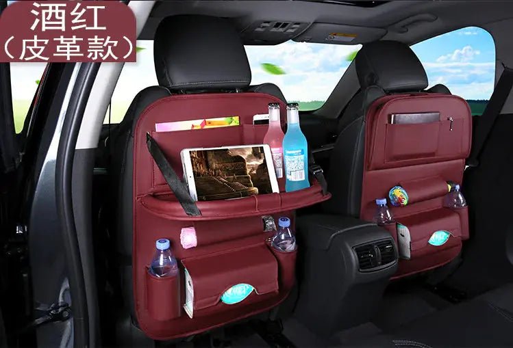 DriveSmart™ Deluxe Car Seat Organizer & Foldable Table - PlugoTech