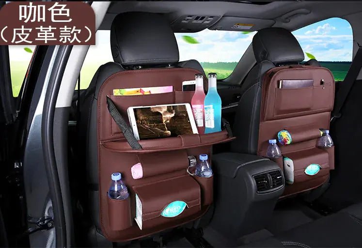 DriveSmart™ Deluxe Car Seat Organizer & Foldable Table - PlugoTech