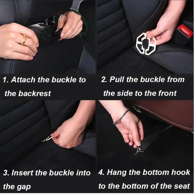 DriveSmart™ Deluxe Car Seat Organizer & Foldable Table - PlugoTech