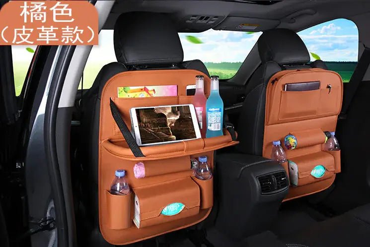 DriveSmart™ Deluxe Car Seat Organizer & Foldable Table - PlugoTech
