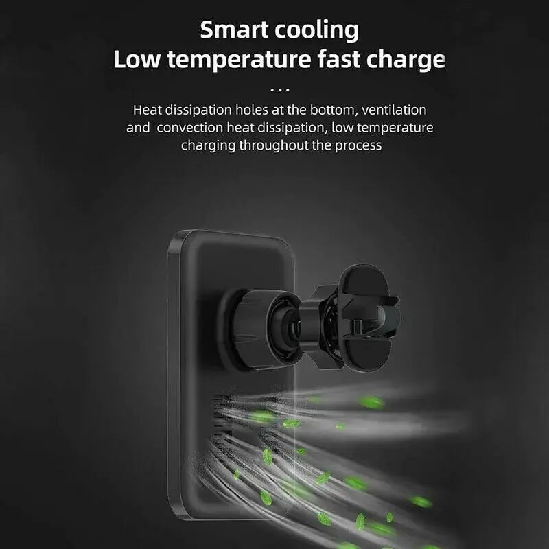 MagniCharge™ 15W MagSafe Magnetic Wireless Car Charger & Mount - PlugoTech