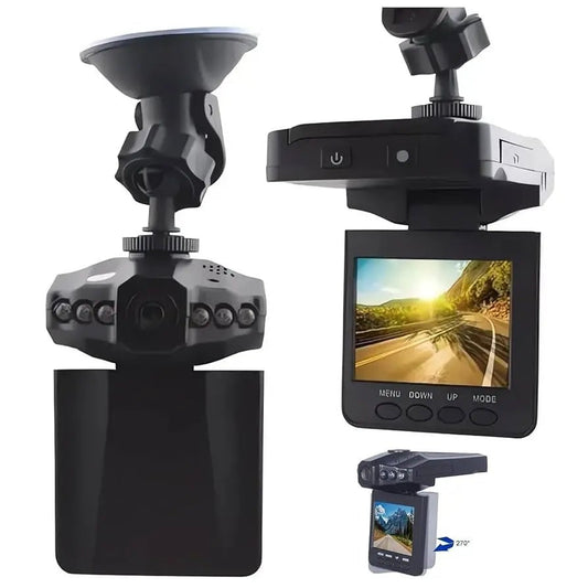 1080p HD Night Vision Dual Dash Cam with 360° View - PlugoTech