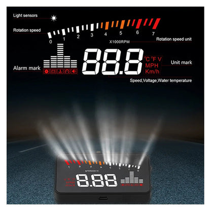 HUD Head - Up Display OBD Speed Projector - PlugoTech