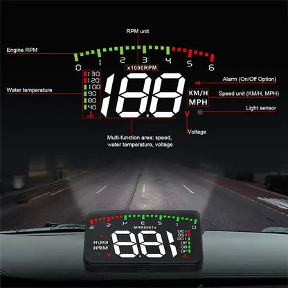 HUD Head - Up Display OBD Speed Projector - PlugoTech