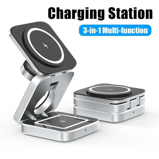 3 in 1 Wireless Charging Station - PlugoTech