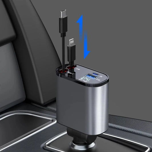 Retractible Car Charger - PlugoTech