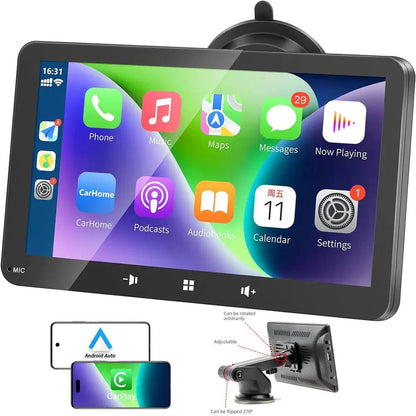 SmartDrive™ Wireless CarPlay & Android Auto Touchscreen Hub - PlugoTech